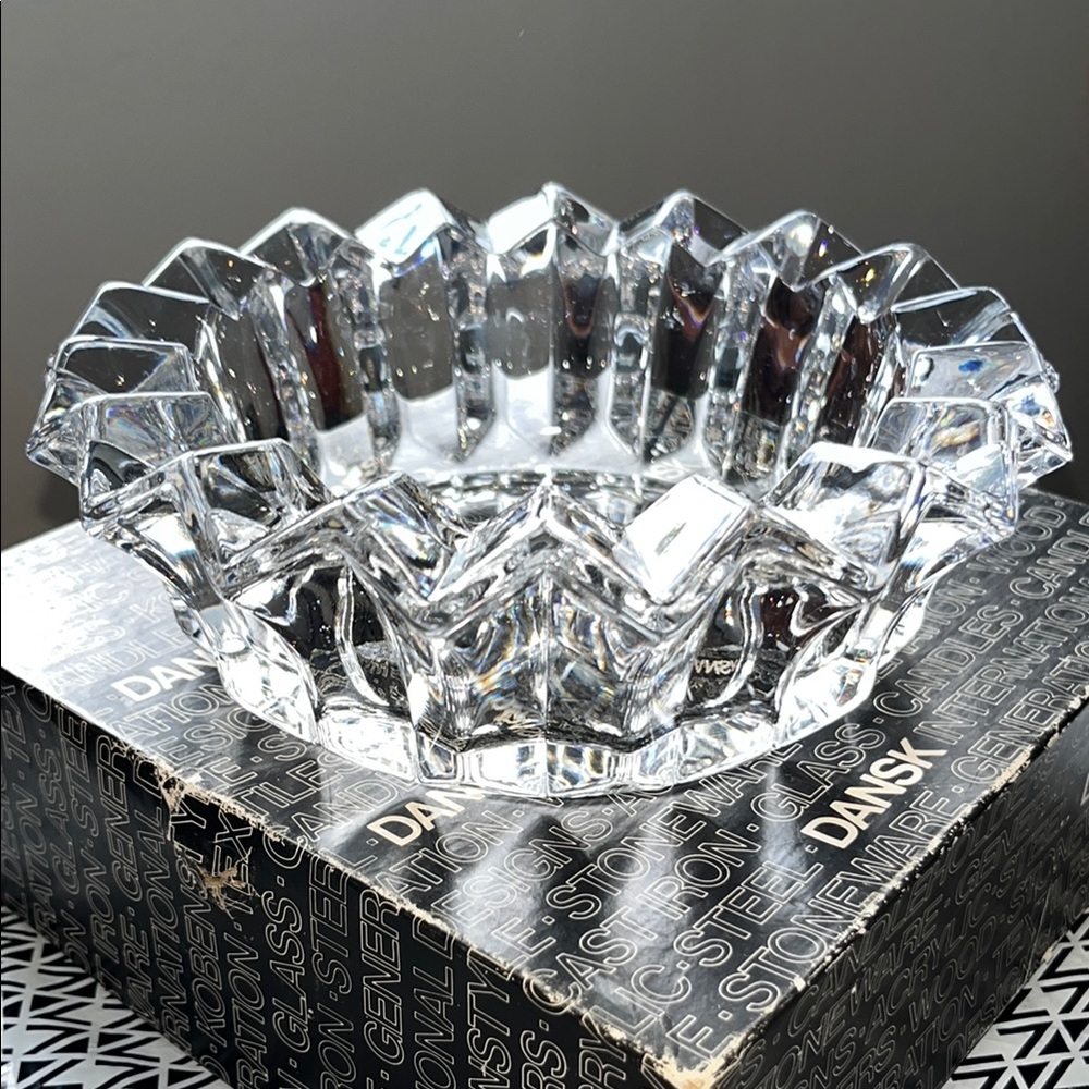 Vintage 💞Elegant Dansk Crystal Dish